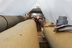 Gas Plant Pipes